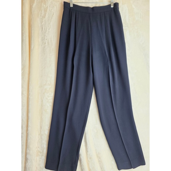 Vintage Y2K Danny Nicole Navy Blue Blazer and Pant Suit Set Women's Size 10 - Picture 12 of 16